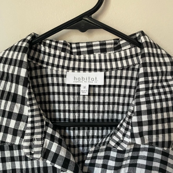 Habitat "Clothes to Live In" Gingham Button Down Tunic Size Medium - Picture 3 of 10